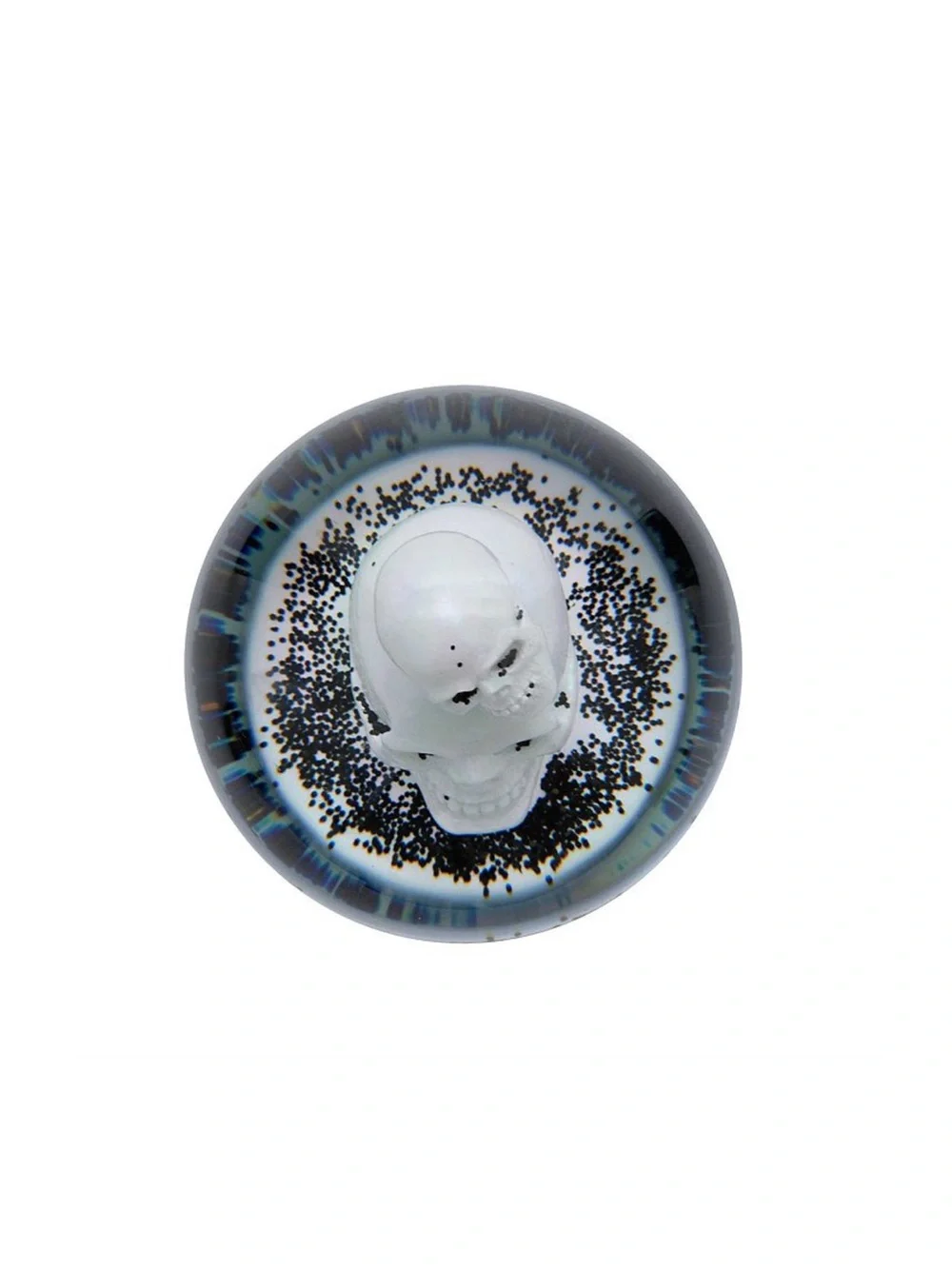 Celebrate Together Iridescent Halloween Stacked Skulls Water Globe Table Decor